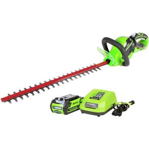 Greenworks 24V 22" Cordless Laser Cut Hedge Trimmer, Tool Only