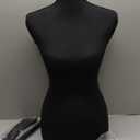 FDW Manikin 60-67Height Adjustable Female Dress Model Display Torso Body Tripod Stand Clothing Forms (Black, 60-67 Inches)