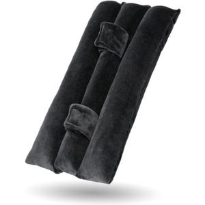 BELINOUS Seat Belt Pillows for Post Mastectomy Surgery, Seatbelt Chest Cushion Pads Protector for Car After Heart Surgery, Port Pillows for Chemo and Breast Cancer Patients' Comfort (Black) (Medium)