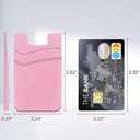 8 x Silicone Card Holder for Phone Case, Stick On Wallet for iPhone | Silicone adhesive card holder sticks firmly to any right size phone case. Holds ID, credit cards & cash securely