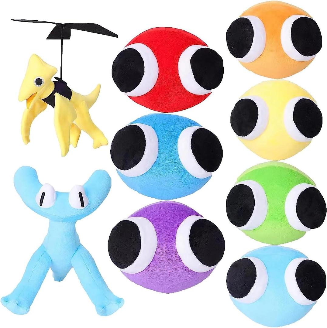 YZONU 9Pcs Friends Plush Stuffed Animal The Game Horror Toys Halloween Christmas Birthday Party Gifts for Best Friends and Fans