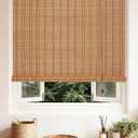 FoundGo 51" W x 72" H Bamboo Roller Blinds Sun Shade,Retro Light Filtering Roller Bamboo Curtains Roll Up Curtain Shades for Windows,Doorways.