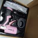 GoGonova Cordless Glue Gun, 15s Fast Preheating 2Ah Cordless Hot Glue Gun with 25 Pcs Premium Mini Glue Gun Sticks, USB-C Battery Rechargeable Hot Glue Gun, Smart Power-Off, Pink