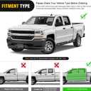 Nilight Running Boards for 2007-2018 Chevy Silverado/GMC Sierra 1500 Crew Cab 2007-2019 Chevy Silverado/GMC Sierra 2500HD 3500HD 6 Inch Slip-Proof Aluminum Side Step Nerf Bars