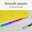 Oxford Plastic Monthly Dividers for 3 Ring Binders, 12 Multicolor Preprinted Tabs, Jan-Dec, Letter Size, 2 Pack (89608)