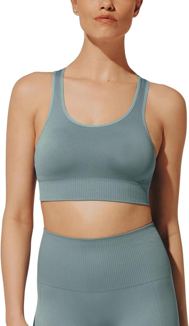 ThirdLove Seamless Racerback Flex Sports Bra,Wireless Compression Pullover for Women, Yoga Bras for Fitness, Gym, or Lounge (Small)