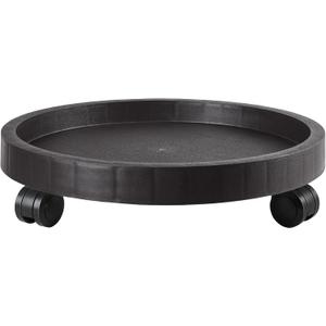 15.5 Inch Planter Caddies Rolling Saucer Caddy with Wheels, Heavy Duty Wheeled Stand for Potted Plant, Round Coaster Roller Base Tray with Casters, Flower Pot Dolly Holder for Indoor Outdoor