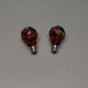 Tiffany 2 Pack Stained Glass Light Bulbs - A19 2W (25W Equivalent) E26 Base Mosaic Night & Party Light