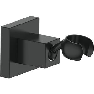 KANARY All Metal Square Handheld Shower Bracket Hand Held Shower Holder (Matte Black)