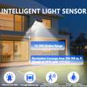 3 CCT in One Solar Street Light, 240000 LM LED, Radar/Motion Sensor, Waterproof - for Driveway, Garden, Backyard (2)