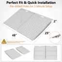 Heavy-Duty Shed Ramp for Riding Mower & Lawn Mower, 29" x 48"Curb Ramp, 2PC