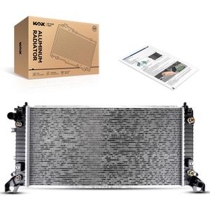 KAX CU13398 Engine Cooling Radiator, Compatible with 2015 Escalade, Escalade ESV, Tahoe, Suburban, Yukon, Yukon XL, 2014-2015 Silverado/Sierra 1500 5.3/6.2L, (w/o Max Trailer Package)