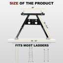 Ladder Stabilizer,Ladder Stabilizer for Roof,Wall Standoff,Ladder Accessory Safety Stability Easy Use,380 Lbs Weight Rating,Black