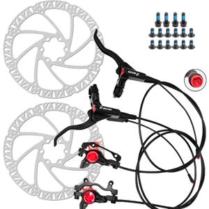 Zoom eBike Hydraulic Brake Upgrade Kit 2/3 PIN Male Waterproof Power-Off Sensor Connector, Pre-Bled Brake Levers & Calipers with 160mm Rotors