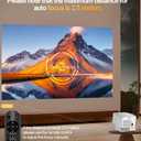 Smart Projector with 4K 8K Support, Mini Projector with Wifi6 and Bluetooth5.4, 600 ANSI, Auto Focus & Obstacle Avoidance 1080P Portable Movie Proyector for Home Outdoor, Magcubic HY350Max
