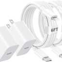 iPhone Charger Fast Charging,[Apple MFi Certified] Apple Chargers iPhone Super Quick 2Pack 6FT Type-C to Lightning Cable USB C Wall Charger Plug Adapter for iPhone 14 13 12 11/14Pro Max/13Pro/SE/XR/XS