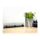 Bostitch Office Premium 3 Hole Punch, 12 Sheet Capacity, Metal, Rubber Base, Easy-Clean Tray, Silver