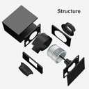 2 Speed 200CFM|130CFM Adjustable Ultra Quiet Inline Bathroom Exhaust Fan, Ventilation Fan Extractor for Bathroom, Garage, Attic, Kitchen - Strong but Quiet
