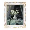 Saysmile Vintage 11x14 Picture Frame White, Textured Antique Picture Frames with Embossed Flower Design, Ornate Frame for 11x14 Photo, Resin Antique Frames Tabletop & Wall Hanging, Home Decor