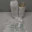 Goodluck 12 oz 50 PCS Gold Glitter Plastic Cups, Disposable Glitter Cups, Elegant Plastic Cocktail Glasses, Fancy Party Cups for Wedding, Birthday, Holiday