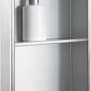 SaniteModar Shower Niche, Stainless Steel Shower Niche No Tile Needed, Recessed for Bathroom Storage (Brushed Silver, 12x24, Double)