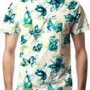 Men's Tie Dye T Shirts Hippies Senior Short Sleeve Tie Dye Tee Shirt for Men (XXXL)