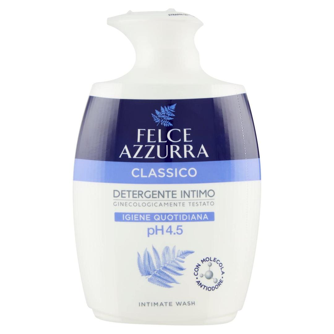 Felce Azzurra Classico Intimate Wash pH 4.5 250 ml, 8.4 Fl Oz made in Italy [italian import]