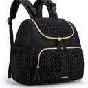 mommore Stylish Small Diaper Backpack with Insulated Pockets, Changing Mat, Stroller Straps