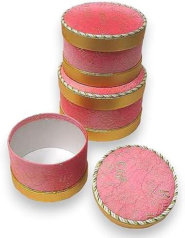 Expo International Value Pack of 6 Cosmopolitan Round Pink / 6 pc. Set Gift Box