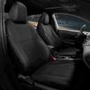 FREESOO for Toyota Corolla Seat Covers 2020-2026 SE/SE Apex Nightshade & 2023-2025 XSE & 2025 FX, Custom Car Seat Covers, Waterproof Seat Covers for Cars, Leather Car Seat Cover, Black Full Set