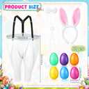 Vinsot Granny Pants Toss Game for Easter, Funny Yard Game for Adults, Outdoor Party Activity with Colorful Eggs