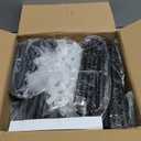 UDEAR 10-Tier Free Standing Shoe Rack Sturdy Shoe Rack Organizer for Closet Entryway Stackable Shoe Shelf with Dustproof Cover,Black