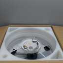 Ceiling Fans with Lights and Remote, 20" Modern Low Profile Ceiling Fan with Light, Stepless Color Temperature Change and 6 Speeds, Flush Mount Ceiling Fans for Bedroom, Kids Room.White