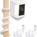 2Pack Flexible Twist Mount for Ring Stick Up Cam Battery/Plug-in 3rd Gen/Ring Outdoor Cam Plus & Ring Spotlight Cam/Pro/Plus (Battery), Easy Installation Mounting Bracket Without Drilling