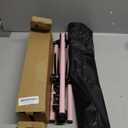 Mannequin Head Stand, Adjustable Wig Stand, Reinforced Metal Mannequin Head Stand for Cosmetology Hairdressing Training, Pink