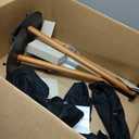 Speaker Stands Pair for SONOS Era 100 and Era 300,11LBS Capacity,30.6" Fixed Height Floor Stand with Cable Management,Large Base with Two Feet Avaliable,Wooden Speaker Mount,Black