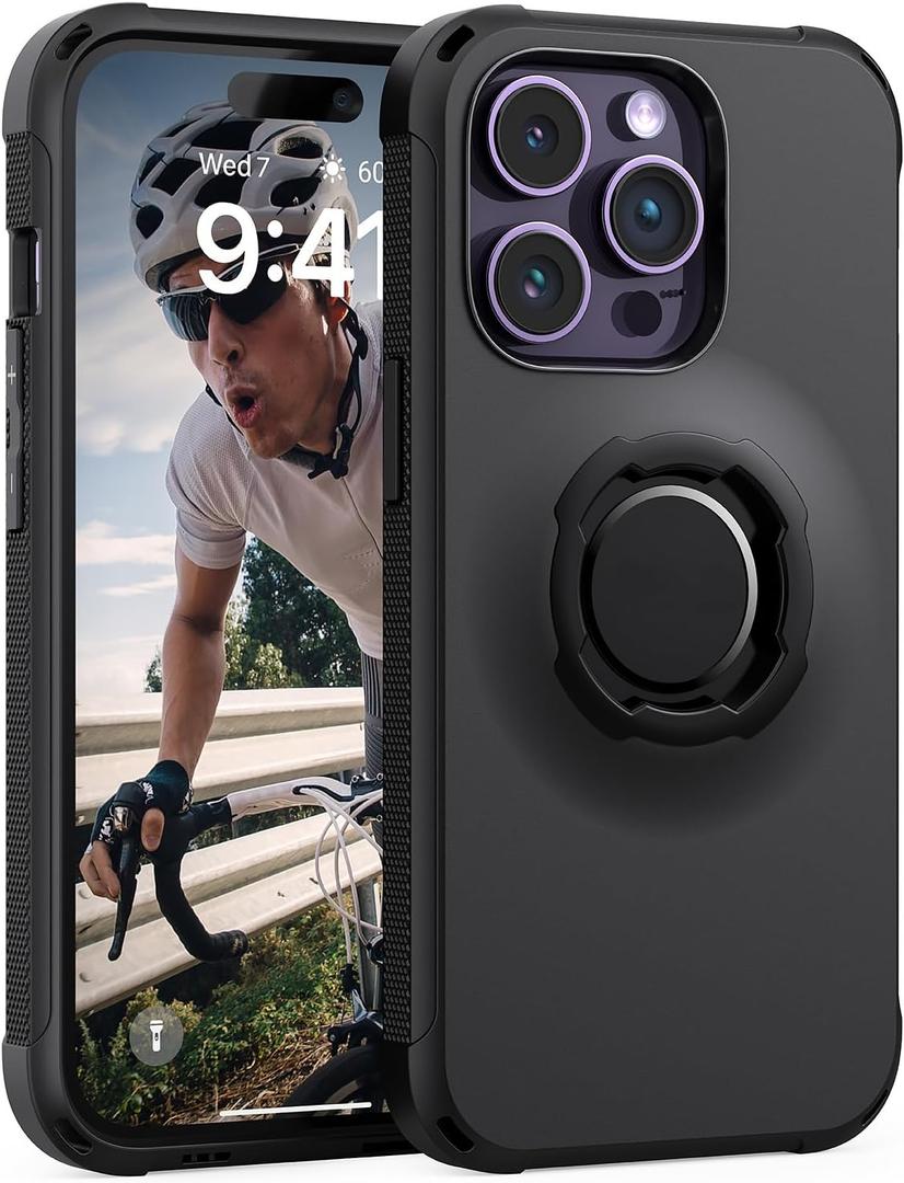 Lock Protective Case for iPhone 14 Pro Black