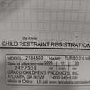 Graco TurboBooster 2.0 Backless Booster Car Seat, Denton, Manufactured 2025/11/20