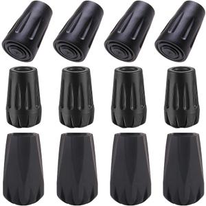 Amzlike Extra Thick and Wear ResistingTrekking Pole Tip Accessories Set Hiking Pole Rubber Tips Replacement
