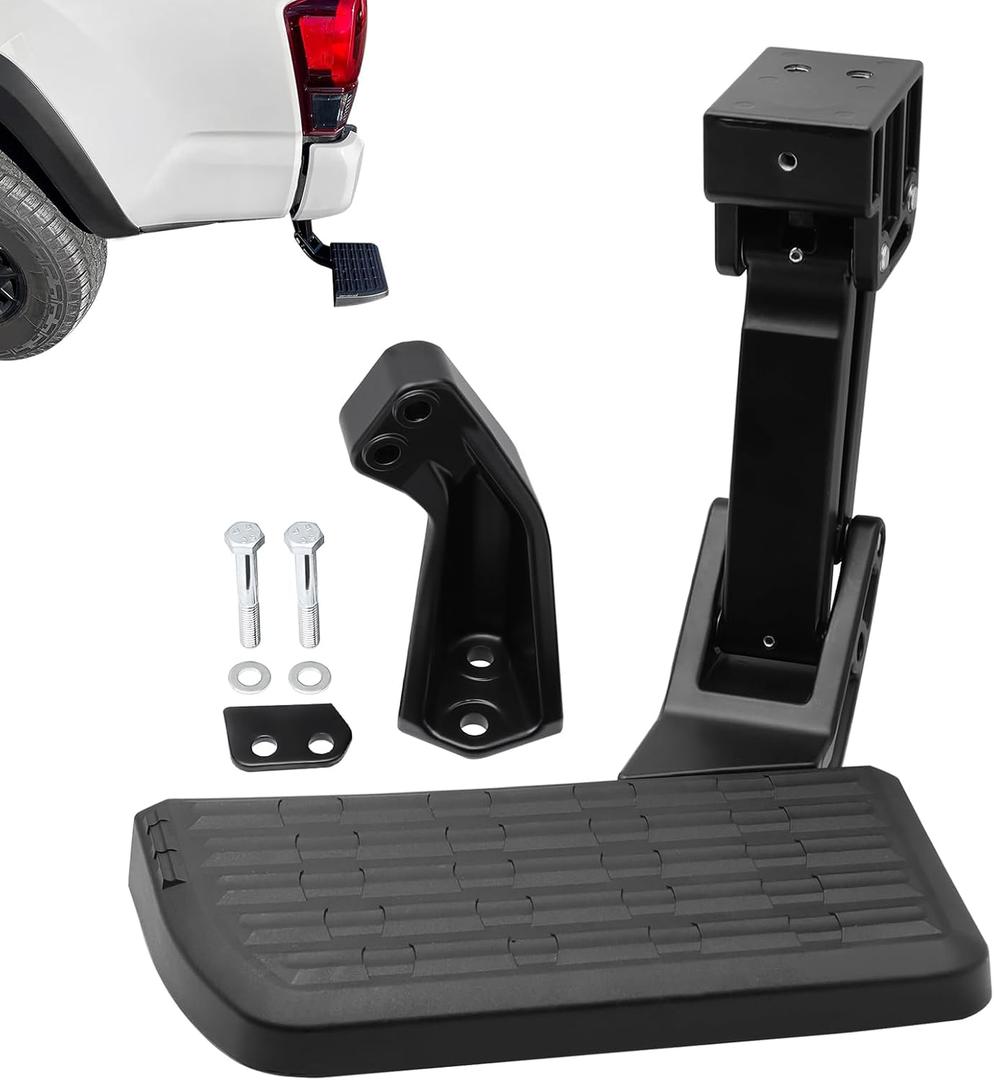 Rear Bed Step Retractable Bed Step Bumper Step for Toyota Tacoma 2012 2013 2014 2015 2016 2017 2018 2019 2020 2021 2022 2023 Truck Bed Steps Replace PT392-35100