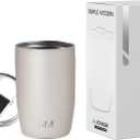 Simple Modern Travel Coffee Mug Tumbler with Flip Lid | Reusable Insulated Stainless Steel Cold Brew Iced Coffee Cup Thermos | Gifts for Women Men Him Her | Voyager Collection | 12oz | Almond Birch