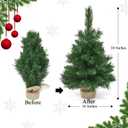 Artificial Christmas Tree for Home Office Decoration Mini Ornaments