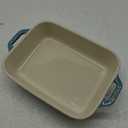 STAUB Ceramics Rectangular Baking Dish, 10.5x7.5-inch, Rustic Turquoise