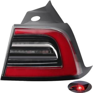 Led Tail Lights, Compatible with 2017-2021 Tesla Model 3, Replace 1077398 Running Brake Turn Signal Tail-Lights Rear Right Outer TailLights Assembly (Tesla 3 Right Passenger Side)