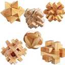 ULT-unite3D Wooden Cube Brain Teaser Puzzle