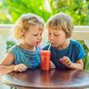 Reusable Silicone Drinking Straws 15 Pack, Heart Shaped Straws with 2pcs CLeaner Brushes for Smoothies Tumblers Cocktail MilkShake, DishWasher Safe (Multicolor)