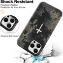 Magnetic for iPhone 13 Pro Case Christian Cross Camo Phone Case, Shockproof Slim Soft TPU and Hard PC Protective Cases Compatible with MagSafe Protective for Religious Boy Men Women, Black