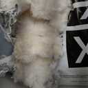 Exclusivo Mezcla Queen Size Fleece Blanket for Bed, 90x90 Inches Stylish Jacquard Velvet Soft Blanket, Fuzzy Cozy Lightweight for Winter, Ivory