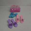 3-Pack Princess Shoe Set - Dress Up Royalty Kids Wedge Heels Slip On Shoes - Pastel Colored Princess Dress Up Shoes, Pretend Play Wedge Heels For Kids - Fits Toddler Size 7-10