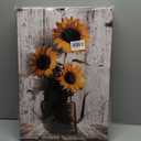 Sunflower Pictures Kitchen Wall Decor: Yellow Sunflower Paintings Rustic Farmhouse Wall Art Canvas Prints Vintage Posters Country Bathroom Decor Modern Artwork Wall Hanging Decor 16x24 Inches